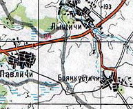 Брянкустичи на карте Унечского района