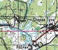 Пос. Крым на карте Унечского района